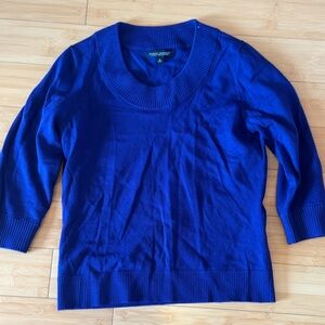 LIKE NEW! Banana Republic Purple Merino Wool Crew Neck Sweater Sz M